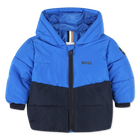 Two-tone hooded puffer jacket BOSS 
                    BOY