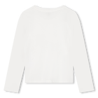 Long-sleeved cotton T-shirt MICHAEL KORS 
                    GIRL