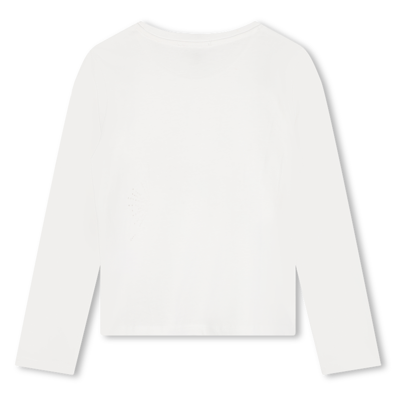 Long-sleeved cotton T-shirt MICHAEL KORS 
                        GIRL
