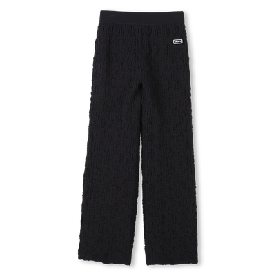 Wide embossed-look trousers DKNY GIRL