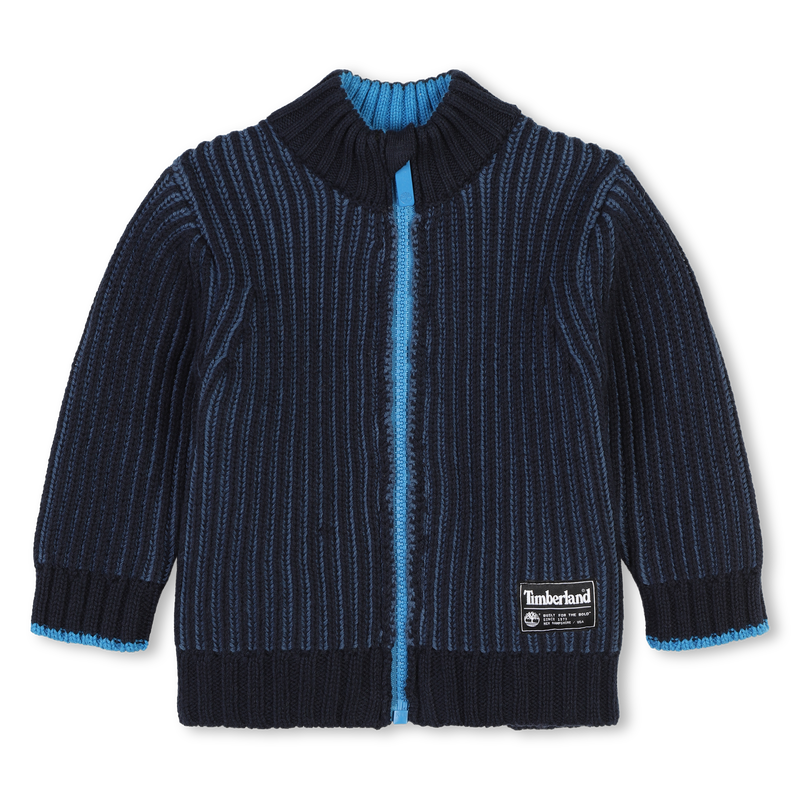 Cotton and wool cardigan TIMBERLAND 
                        BOY