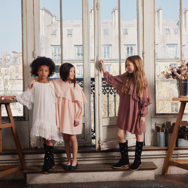 Calf suede leather boots CHLOE 
                    GIRL