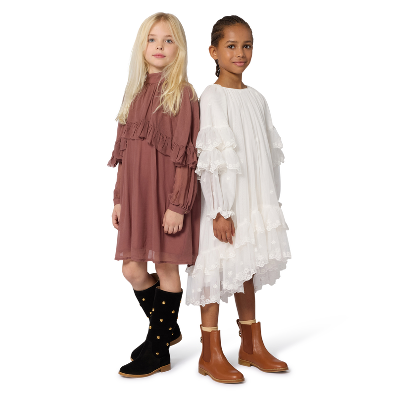 Maxi dress with ruffles and embroidery CHLOE 
                        GIRL