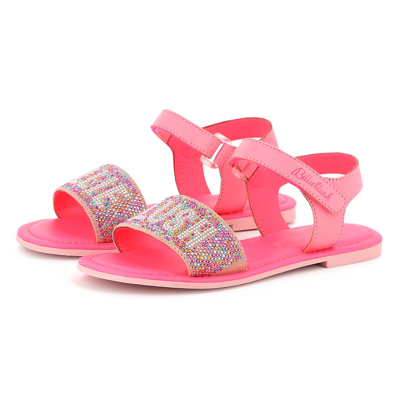 Leather hook-and-loop sandals BILLIEBLUSH 
                        GIRL