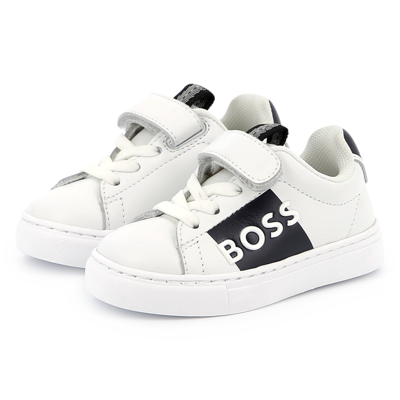 Lace-up leather trainers BOSS 
                        BOY
