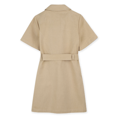 Short-sleeved twill dress MICHAEL KORS GIRL