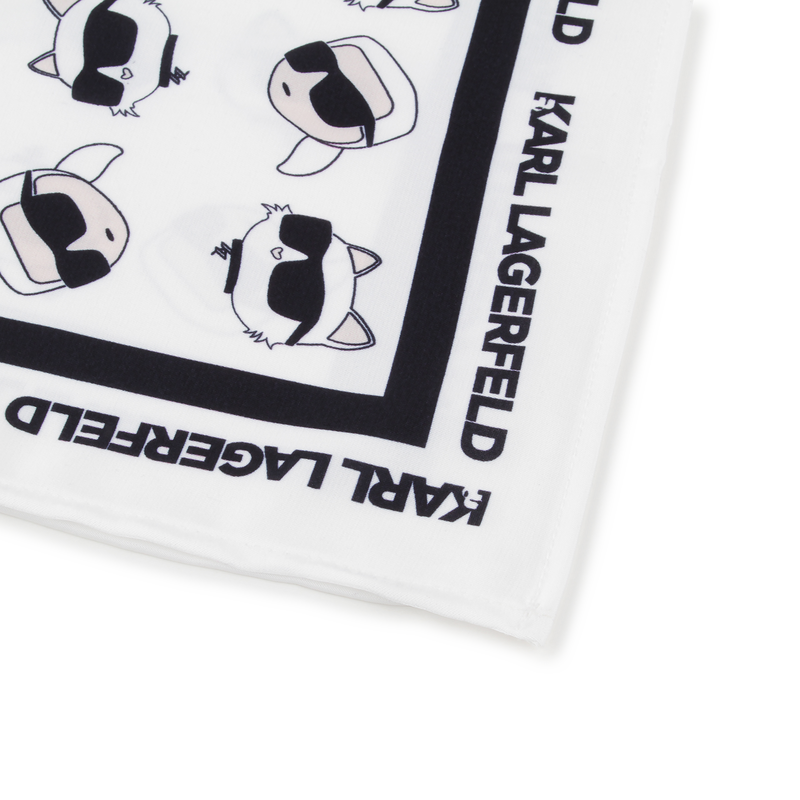 Printed square scarf KARL LAGERFELD KIDS 
                        GIRL