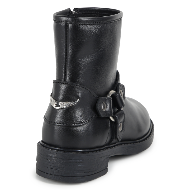 Zip-Up Leather Ankle Boots ZADIG & VOLTAIRE 
                        GIRL