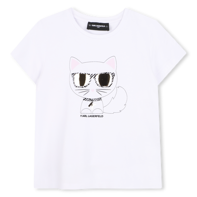 T-SHIRT ILLUSTRATION CHOUPETTE KARL LAGERFELD KIDS GIRL