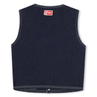 Sleeveless denim jacket KENZO KIDS 
                    GIRL