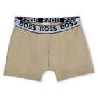 Set of 3 cotton boxer shorts BOSS 
                    BOY