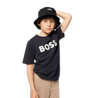 Embroidered cotton T-shirt BOSS 
                    BOY