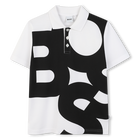 Cotton polo shirt, WHITE, hi-res