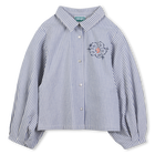 Striped cotton blouse KENZO KIDS 
                    GIRL