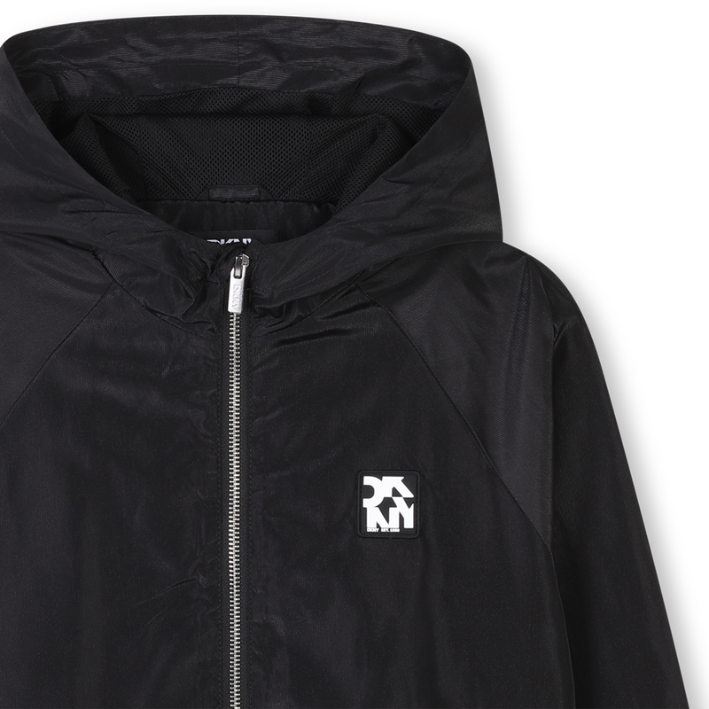 Hooded water-repellent jacket DKNY 
                        GIRL