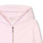 Hooded fleece cardigan MICHAEL KORS 
                    GIRL