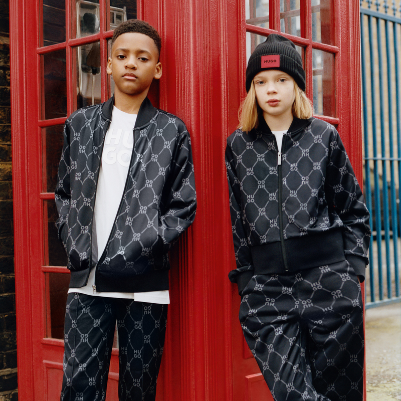 Fleece jogging cardigan HUGO 
                        BOY