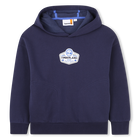Fleece hoodie, NAVY, hi-res
