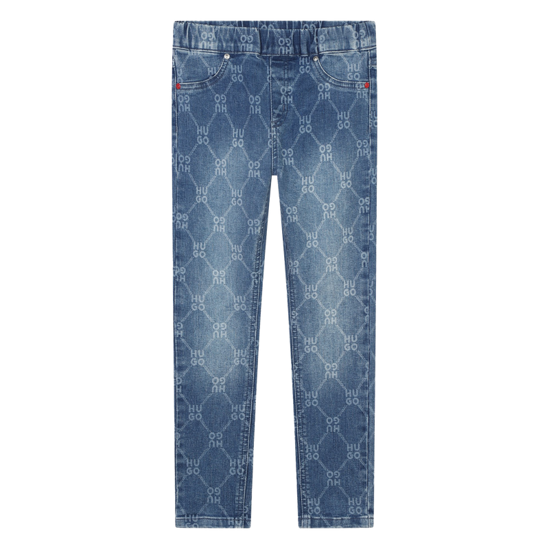 Slim-Fit Printed Jeans HUGO 
                        GIRL