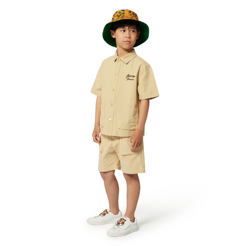 Short-sleeved cotton shirt KENZO KIDS 
                        BOY
