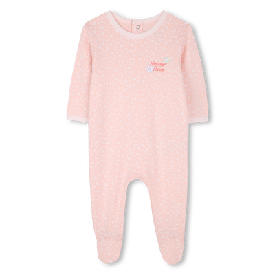Cotton press-stud pyjamas KENZO KIDS GIRL