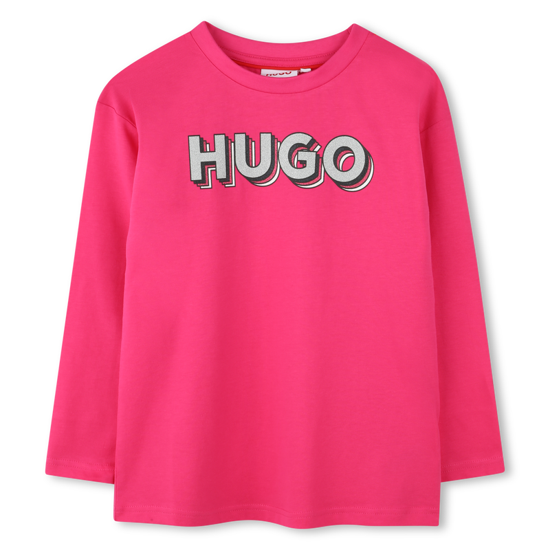 T-shirt with logo print HUGO 
                        GIRL