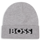 Knitted beanie, CHINE GREY, hi-res