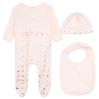 Cotton pyjamas, hat and bib MICHAEL KORS 
                    GIRL