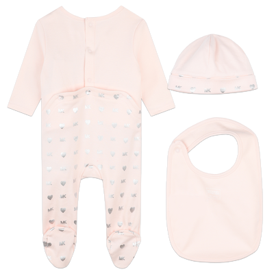 Cotton pyjamas, hat and bib MICHAEL KORS GIRL