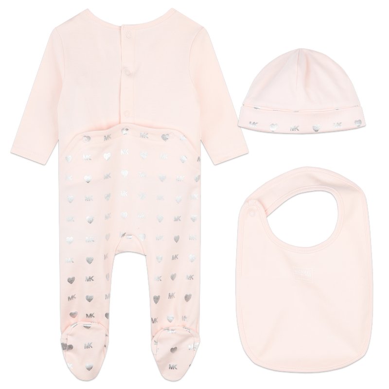 Cotton pyjamas, hat and bib MICHAEL KORS 
                        GIRL