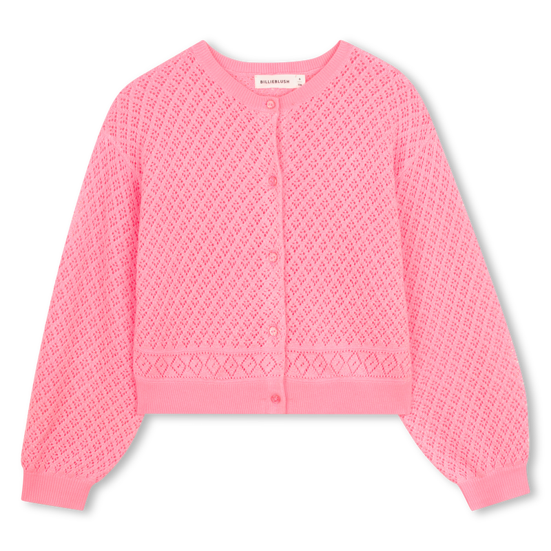 OPENWORK KNITTED CARDIGAN BILLIEBLUSH 
                        GIRL