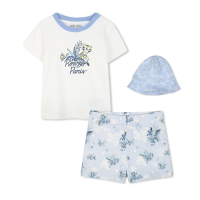 T-shirt, shorts and hat set KENZO KIDS BOY