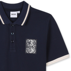 Polo shirt with chest label BOSS 
                    BOY