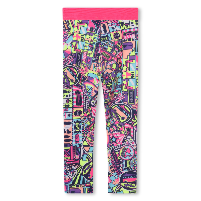 Printed stretch leggings