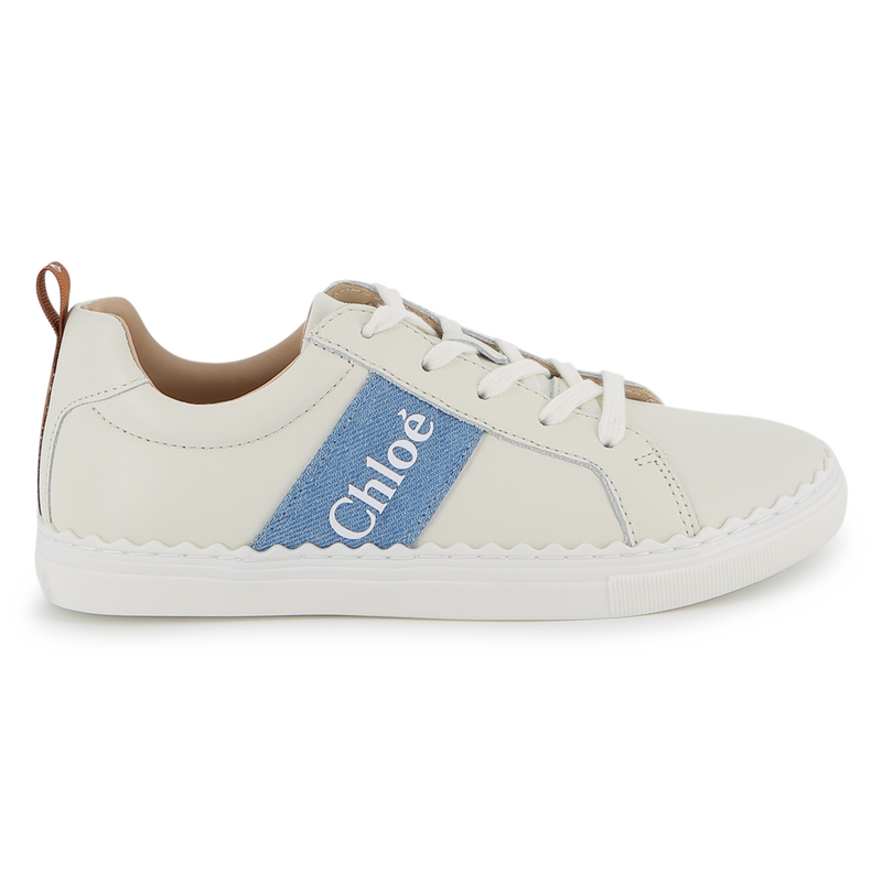 COWHIDE LEATHER TRAINERS CHLOE 
                        GIRL