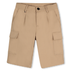 Plain Bermuda shorts, STONE, hi-res