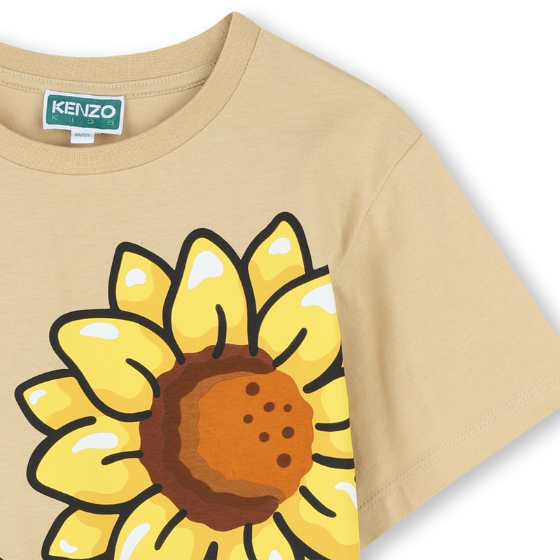 Sunflower-print T-shirt KENZO KIDS 
                        GIRL