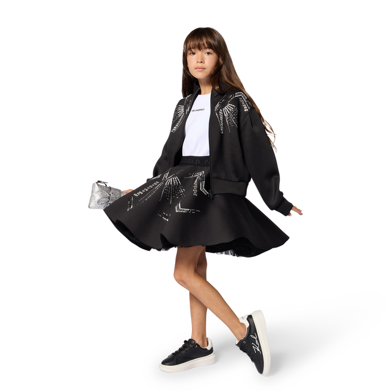 High-neck cardigan KARL LAGERFELD KIDS 
                        GIRL