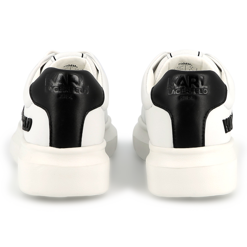 Lace-up leather trainers KARL LAGERFELD KIDS 
                        UNISEX