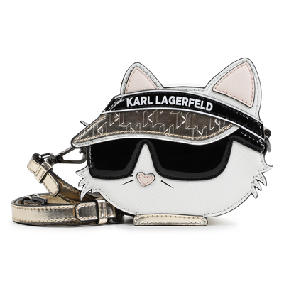 Coated fabric handbag KARL LAGERFELD KIDS GIRL