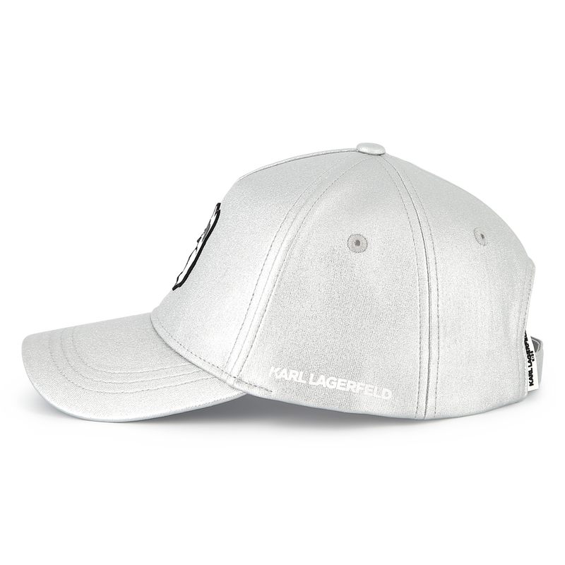Adjustable cap with badge KARL LAGERFELD KIDS 
                        GIRL