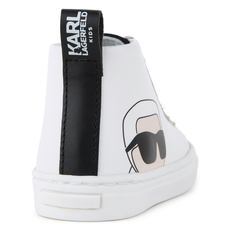 High-top leather trainers KARL LAGERFELD KIDS 
                        UNISEX