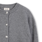 Embroidered wings knitted cardigan ZADIG & VOLTAIRE 
                    GIRL