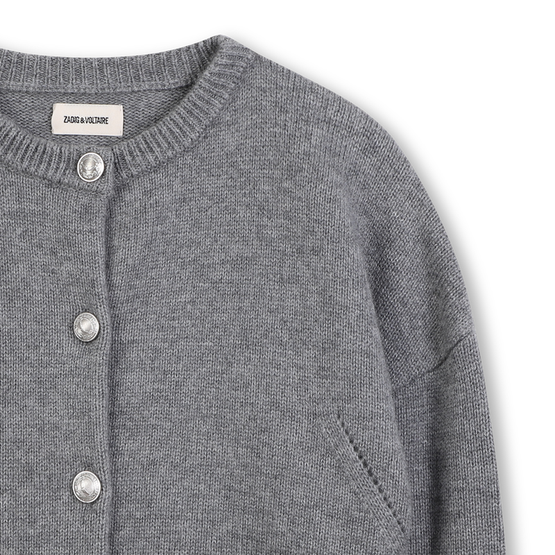 Embroidered wings knitted cardigan ZADIG & VOLTAIRE 
                        GIRL