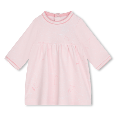 Dress with striped ribbing BOSS GIRL