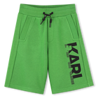 Elasticated cotton Bermudas KARL LAGERFELD KIDS 
                    BOY