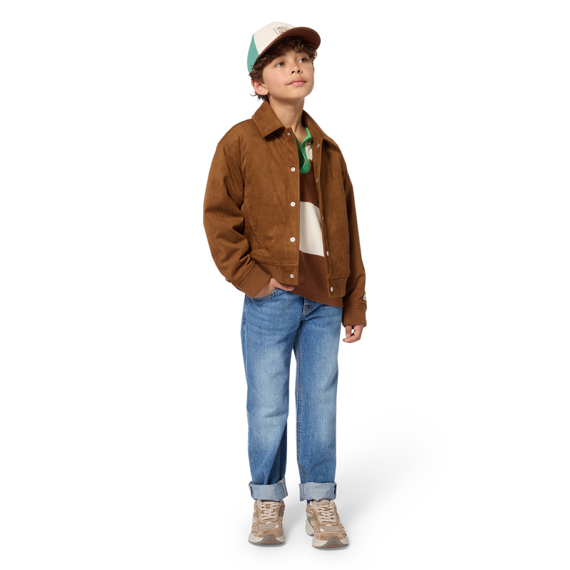 Suede jacket KIDS AROUND 
                        BOY