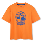 Two-tone T-shirt with logo, NECTARINE, hi-res