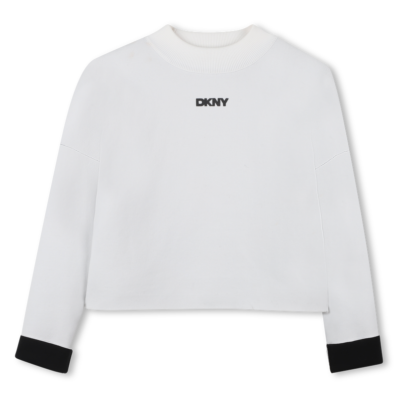Reversible knit sweater DKNY 
                        GIRL