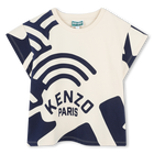 Printed fleece T-shirt KENZO KIDS 
                    GIRL